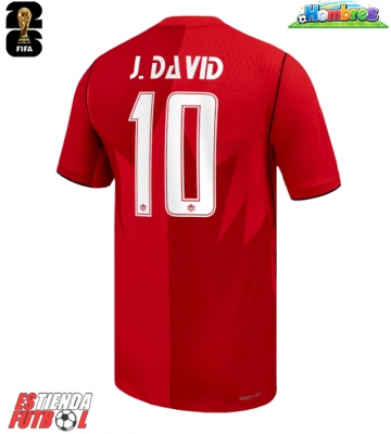 Canadá Jonathan David #10 Primera Equipación Mundial 2026 Manga Corta